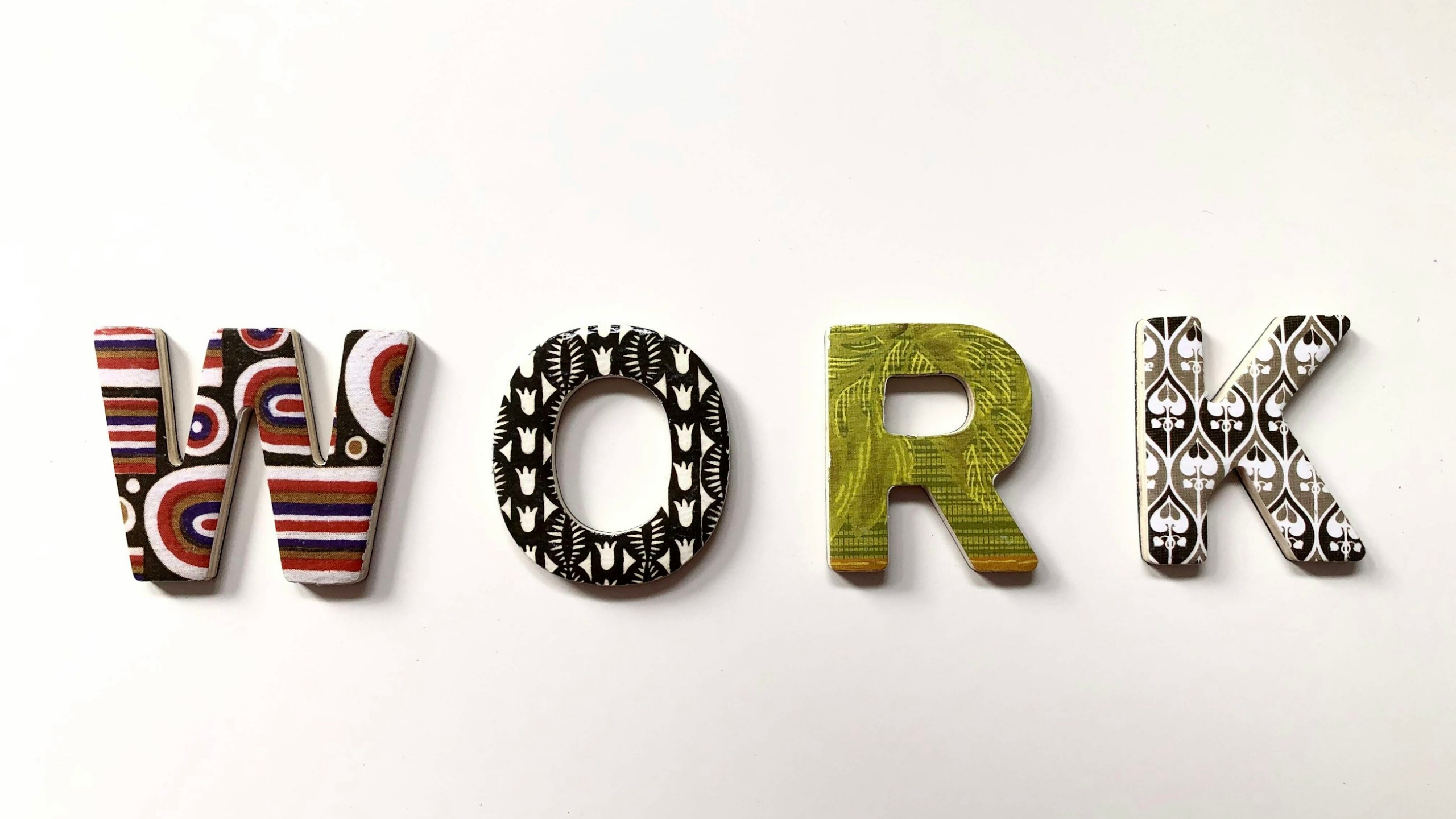 WORK stylized word